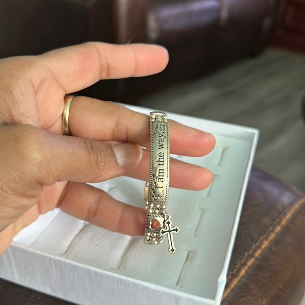 Silver religious bracelet !